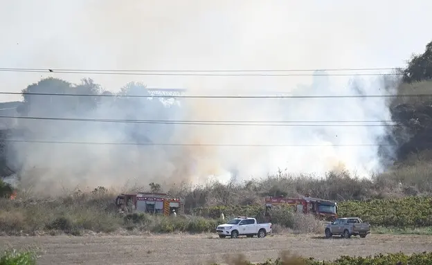 כוחות הביטחון בזירת הנפילה הבוקר באזור בן שמן 