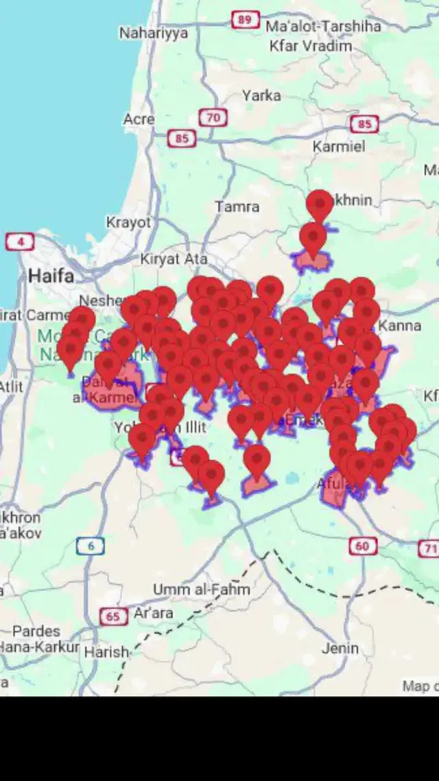 בצה"ל דיברו על שינוי בהנחיות פיקוד העורף מ"חיפה וצפונה" - אבל הירי הגיע עד עפולה